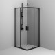 Душевой уголок AM.PM Gem 90х90 W90G-403-9090BT профиль Черный матовый стекло прозрачное