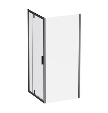 Душевой уголок AM.PM Gem 90х90 W90G-404-9090-BT профиль Черный матовый стекло прозрачное