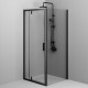 Душевой уголок AM.PM Gem 90х90 W90G-404-9090-BT профиль Черный матовый стекло прозрачное