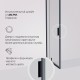 Душевой уголок AM.PM Gem 90х90 W90G-404-9090-BT профиль Черный матовый стекло прозрачное