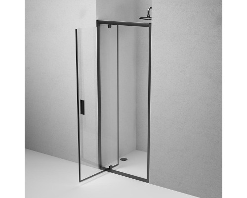 Душевая дверь AM.PM Gem 80 W90G-80-1P-BT профиль Черный матовый стекло прозрачное