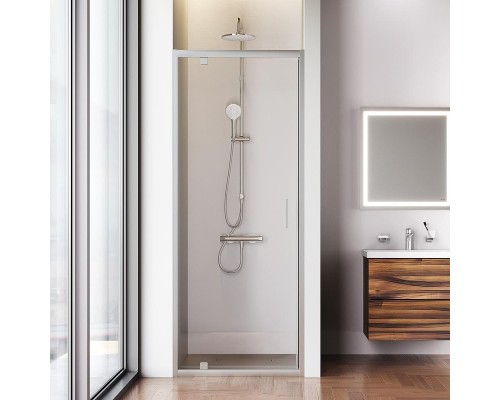 Душевая дверь AM.PM Gem 80 W90G-80-1P-MT профиль Хром матовый стекло прозрачное