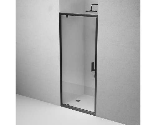 Душевая дверь AM.PM Gem 90 W90G-90-1P-BT профиль Черный матовый стекло прозрачное