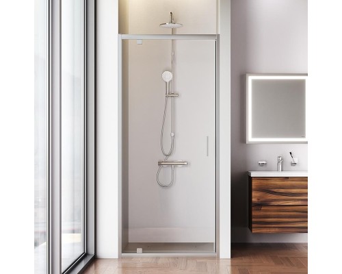 Душевая дверь AM.PM Gem 90 W90G-90-1P-MT профиль Хром матовый стекло прозрачное