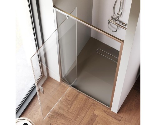 Душевая дверь AM.PM Gem 90 W90G-90-1P-MT профиль Хром матовый стекло прозрачное