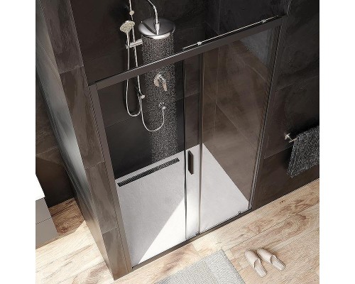 Душевая дверь AM.PM Gem 120 W90G-120-1-195BT профиль Черный матовый стекло прозрачное