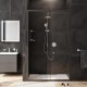 Душевая дверь AM.PM Gem 120 W90G-120-1-195BT профиль Черный матовый стекло прозрачное