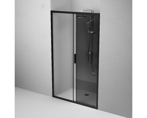 Душевая дверь AM.PM Gem 120 W90G-120-1-195BG профиль Черный матовый стекло тонированное-прозрачное