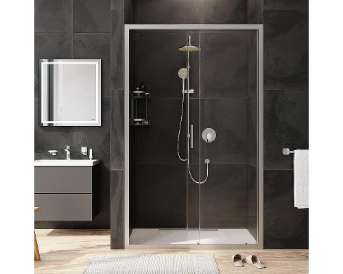 Душевая дверь AM.PM Gem 120 W90G-120-1-195MT профиль Хром матовый стекло прозрачное