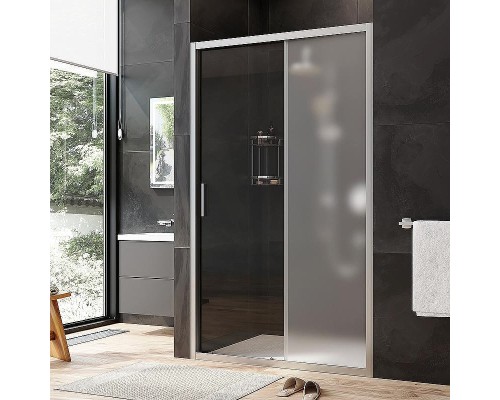 Душевая дверь AM.PM Gem 120 W90G-120-1-195MM профиль Хром матовый стекло матовое-прозрачное