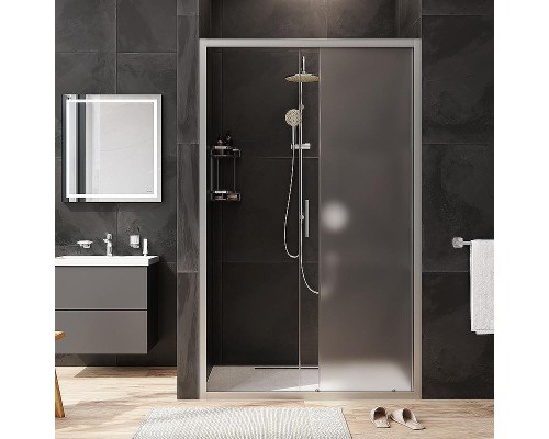 Душевая дверь AM.PM Gem 120 W90G-120-1-195MM профиль Хром матовый стекло матовое-прозрачное