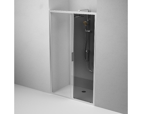 Душевая дверь AM.PM Gem 120 W90G-120-1-195MG профиль Хром матовый стекло тонированное-прозрачное