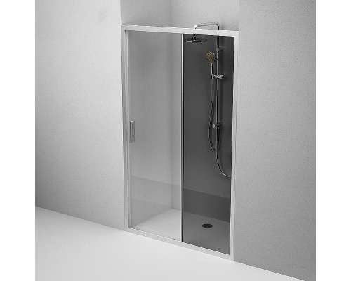 Душевая дверь AM.PM Gem 120 W90G-120-1-195MG профиль Хром матовый стекло тонированное-прозрачное