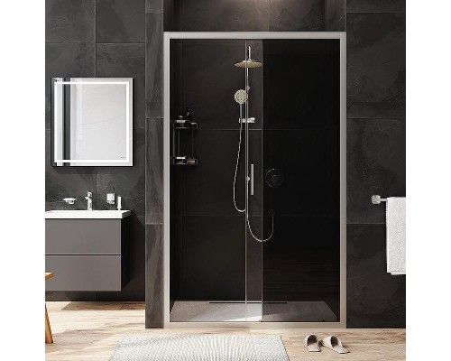 Душевая дверь AM.PM Gem 120 W90G-120-1-195MG профиль Хром матовый стекло тонированное-прозрачное