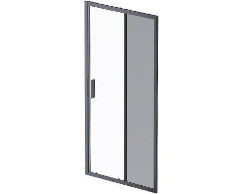 Душевая дверь AM.PM Gem 100 W90G-100-1-195BG профиль Черный матовый стекло тонированное-прозрачное