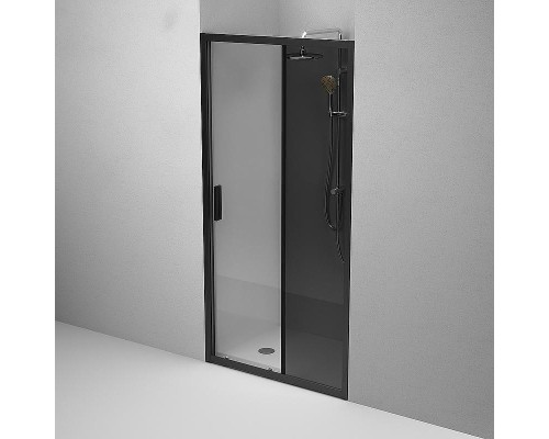 Душевая дверь AM.PM Gem 100 W90G-100-1-195BG профиль Черный матовый стекло тонированное-прозрачное