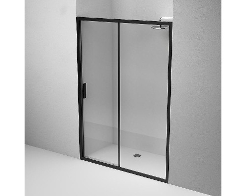 Душевая дверь AM.PM Gem 140 W90G-140-1-195BT профиль Черный матовый стекло прозрачное