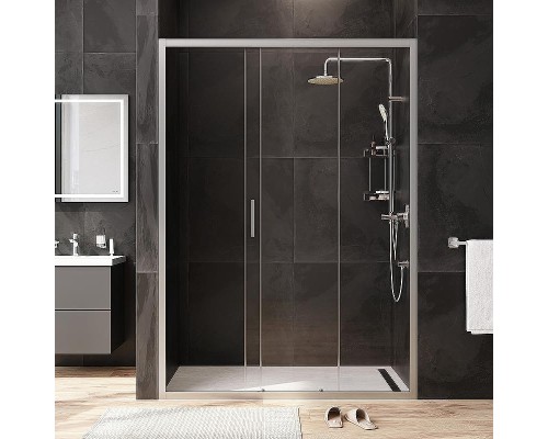 Душевая дверь AM.PM Gem 140 W90G-140-1-195MT профиль Хром матовый стекло прозрачное