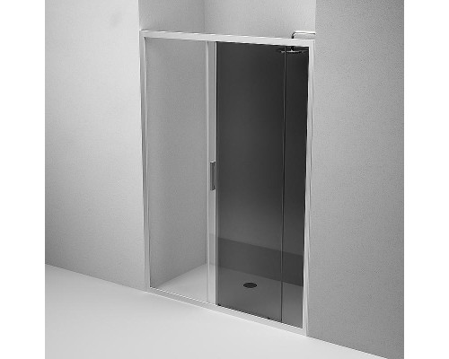 Душевая дверь AM.PM Gem 140 W90G-140-1-195MG профиль Хром матовый стекло тонированное-прозрачное