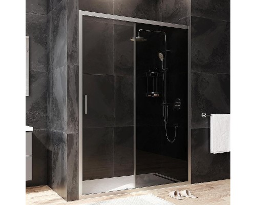 Душевая дверь AM.PM Gem 140 W90G-140-1-195MG профиль Хром матовый стекло тонированное-прозрачное