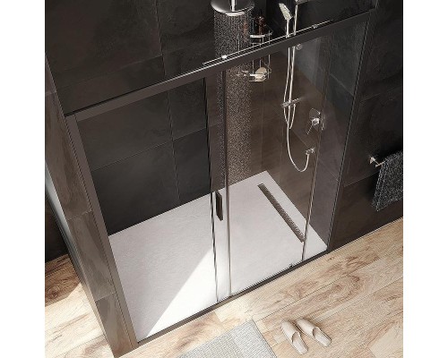 Душевая дверь AM.PM Gem 150 W90G-150-1-195BT профиль Черный матовый стекло прозрачное