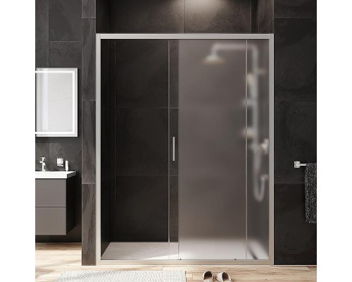 Душевая дверь AM.PM Gem 150 W90G-150-1-195MM профиль Хром матовый стекло матовое-прозрачное
