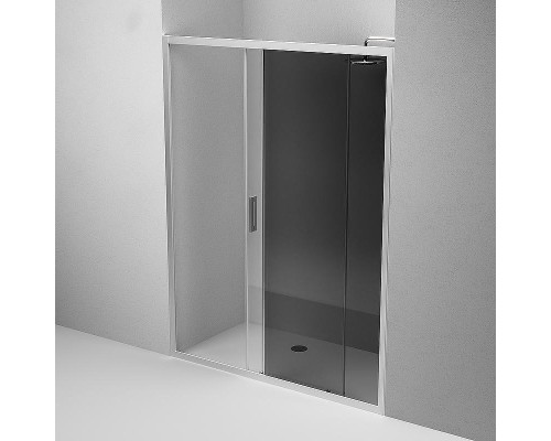 Душевая дверь AM.PM Gem 150 W90G-150-1-195MG профиль Хром матовый стекло тонированное-прозрачное