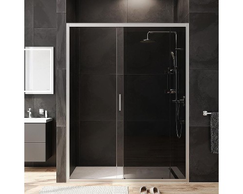 Душевая дверь AM.PM Gem 150 W90G-150-1-195MG профиль Хром матовый стекло тонированное-прозрачное