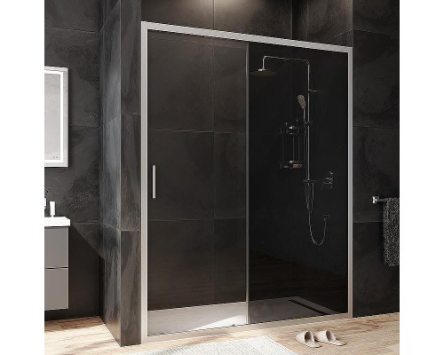 Душевая дверь AM.PM Gem 150 W90G-150-1-195MG профиль Хром матовый стекло тонированное-прозрачное