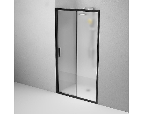 Душевая дверь AM.PM Gem 110 W90G-110-1-195BM профиль Черный матовый стекло матовое-прозрачное