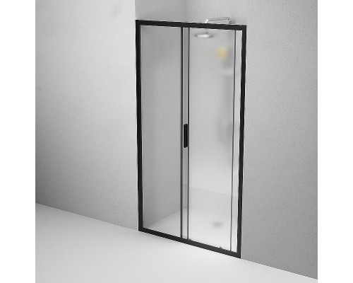 Душевая дверь AM.PM Gem 110 W90G-110-1-195BM профиль Черный матовый стекло матовое-прозрачное
