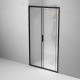 Душевая дверь AM.PM Gem 110 W90G-110-1-195BM профиль Черный матовый стекло матовое-прозрачное