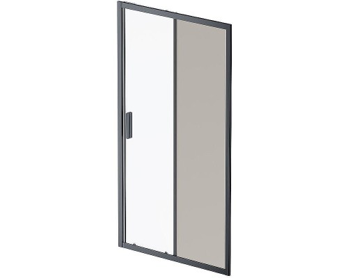 Душевая дверь AM.PM Gem 110 W90G-110-1-195BG профиль Черный матовый стекло тонированное-прозрачное