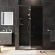 Душевая дверь AM.PM Gem 110 W90G-110-1-195BG профиль Черный матовый стекло тонированное-прозрачное