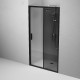 Душевая дверь AM.PM Gem 110 W90G-110-1-195BG профиль Черный матовый стекло тонированное-прозрачное