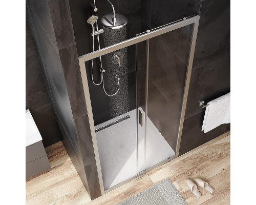 Душевая дверь AM.PM Gem 110 W90G-110-1-195MT профиль Хром матовый стекло прозрачное