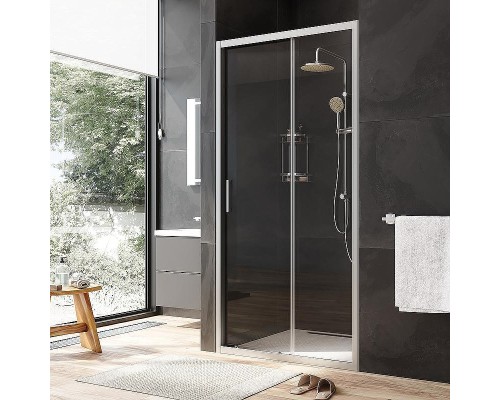 Душевая дверь AM.PM Gem 110 W90G-110-1-195MT профиль Хром матовый стекло прозрачное