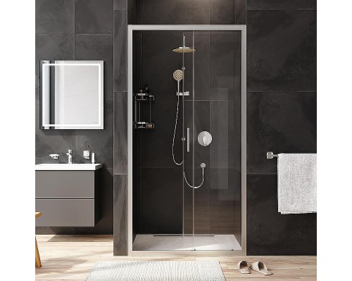 Душевая дверь AM.PM Gem 110 W90G-110-1-195MT профиль Хром матовый стекло прозрачное