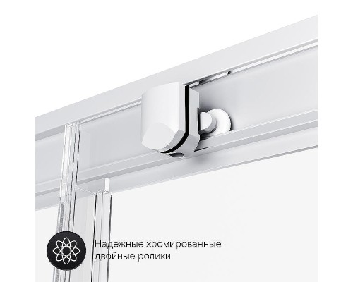 Душевой уголок AM.PM Gem 120x80 W90G-404-120280-MT профиль Хром матовый стекло прозрачное