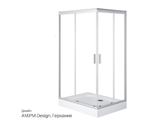 Душевой уголок AM.PM Gem 120x90 W90G-404-120290-MT профиль Хром матовый стекло прозрачное