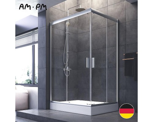 Душевой уголок AM.PM Gem 120x90 W90G-404-120290-MT профиль Хром матовый стекло прозрачное