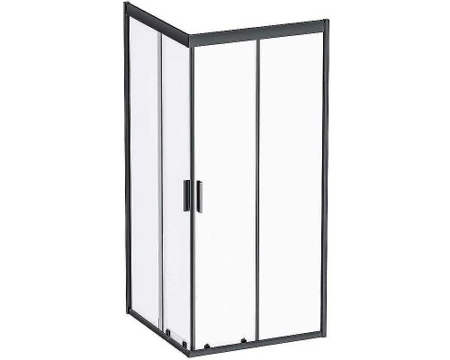 Душевой уголок AM.PM Gem 90х90 W90G-403-090BT профиль Черный матовый стекло прозрачное