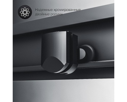 Душевой уголок AM.PM Gem 90х90 W90G-403-090BT профиль Черный матовый стекло прозрачное