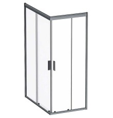 Душевой уголок AM.PM Gem 120х80 W90G-404-120280-BT профиль Черный матовый стекло прозрачное