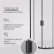 Душевой уголок AM.PM Gem 80х80 W90G-401-080BT профиль Черный матовый стекло прозрачное