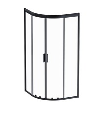 Душевой уголок AM.PM Gem 90х90 W90G-401-090BT профиль Черный матовый стекло прозрачное