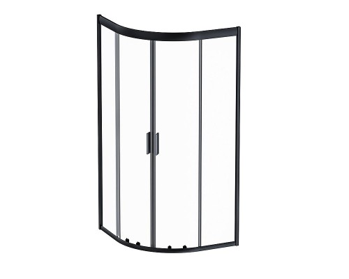 Душевой уголок AM.PM Gem 90х90 W90G-401-090BT профиль Черный матовый стекло прозрачное