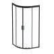 Душевой уголок AM.PM Gem 90х90 W90G-401-090BT профиль Черный матовый стекло прозрачное