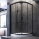 Душевой уголок AM.PM Gem 100х100 W90G-401-100BT профиль Черный матовый стекло прозрачное