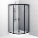 Душевой уголок AM.PM Gem 100х100 W90G-401-100BT профиль Черный матовый стекло прозрачное